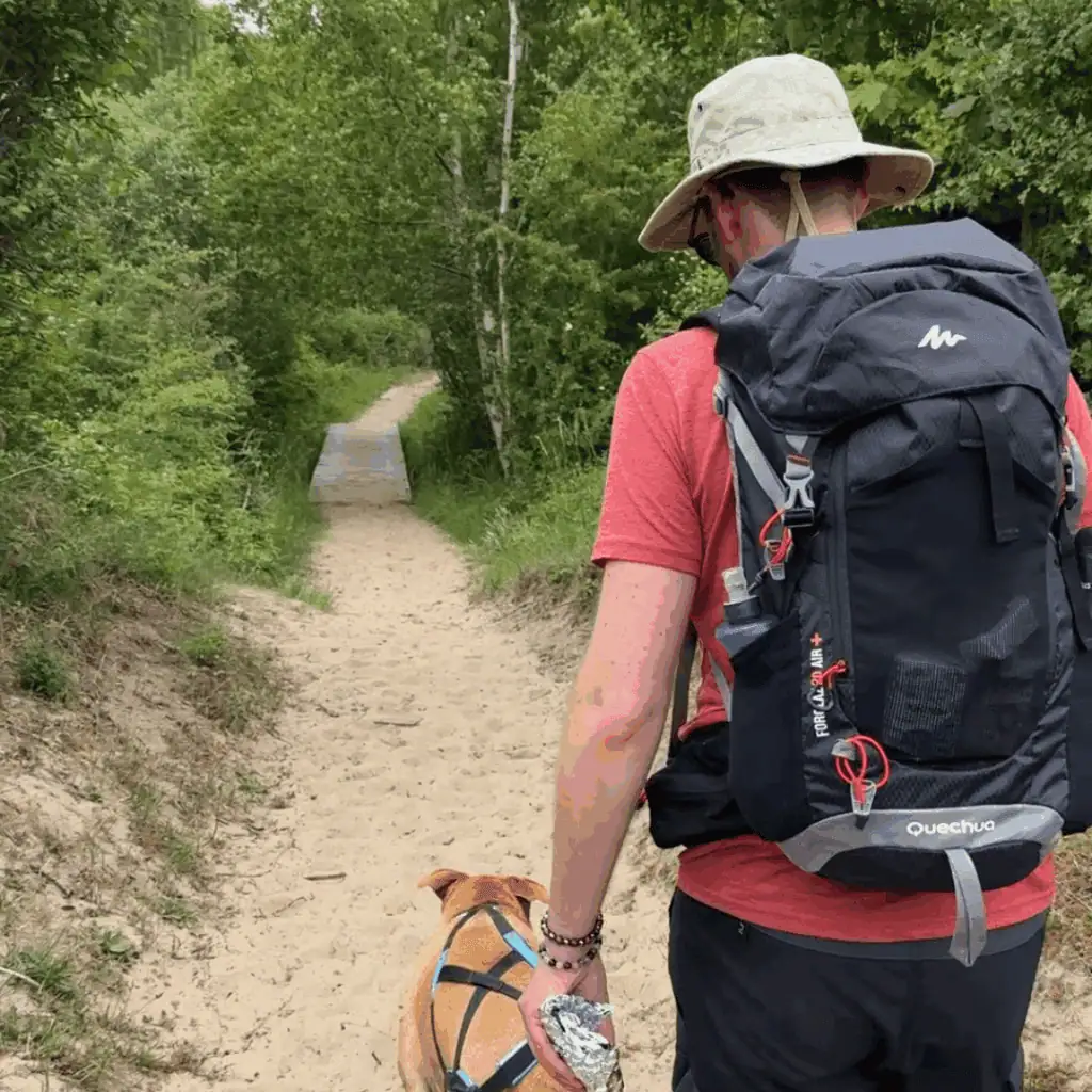 loic et prune en randonnee